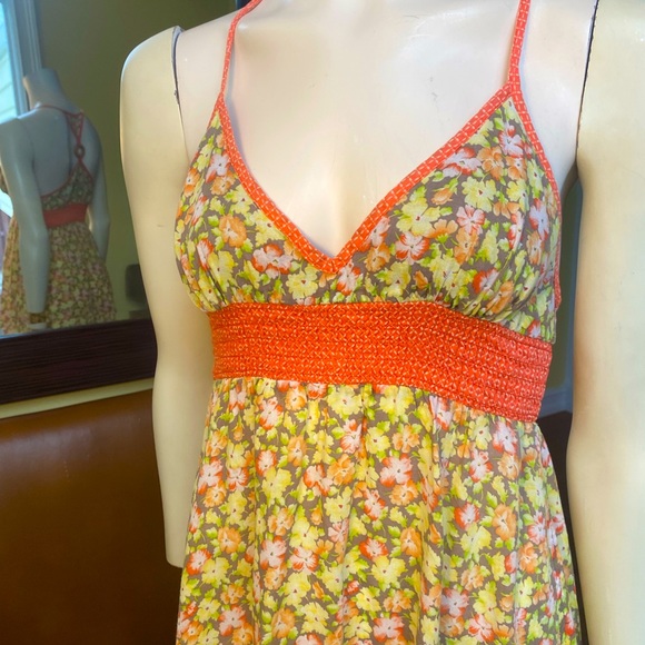 Free People 🧡💛 floral tank Size Small Excellent condition - Picture 4 of 5